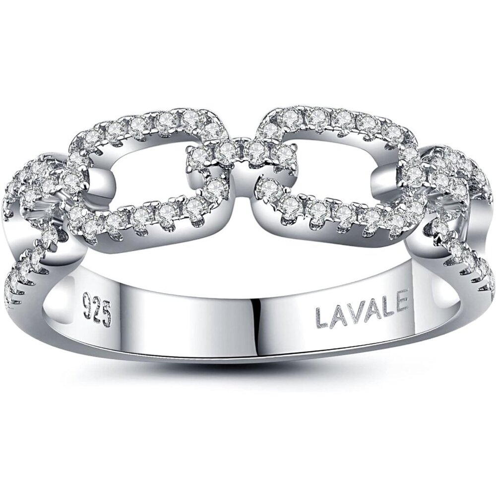 Women's Moissanite Wedding Band VVS1 Lab Created Diamond Rings Stackable